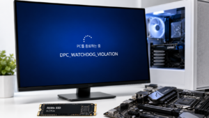 PC 종료 중 DPC_WATCHDOG_VIOLATION 블루스크린 오류가 발생한 Windows 11 화면